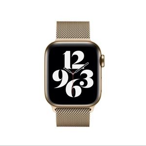 Gold Milanese Apple Watch band (Apple brand)
